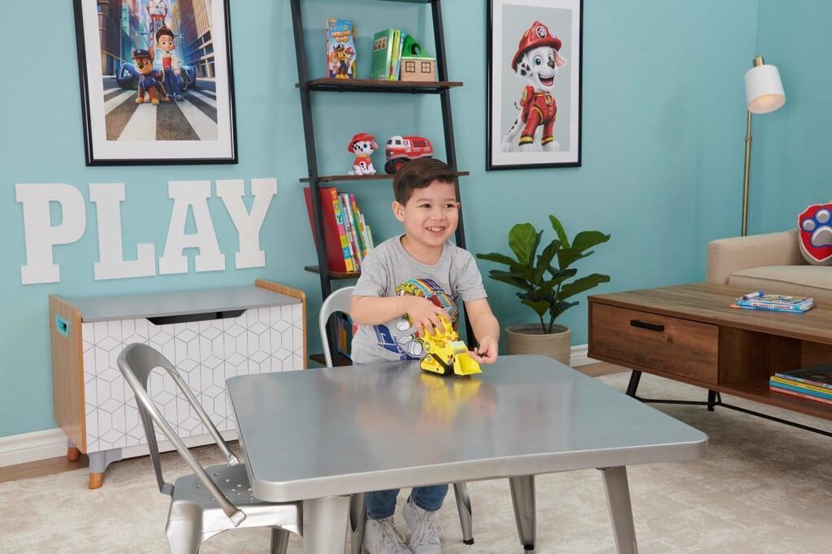 Paw Patrol speelgoedauto Rubble junior 24 x 20 cm 4 delig - Geel