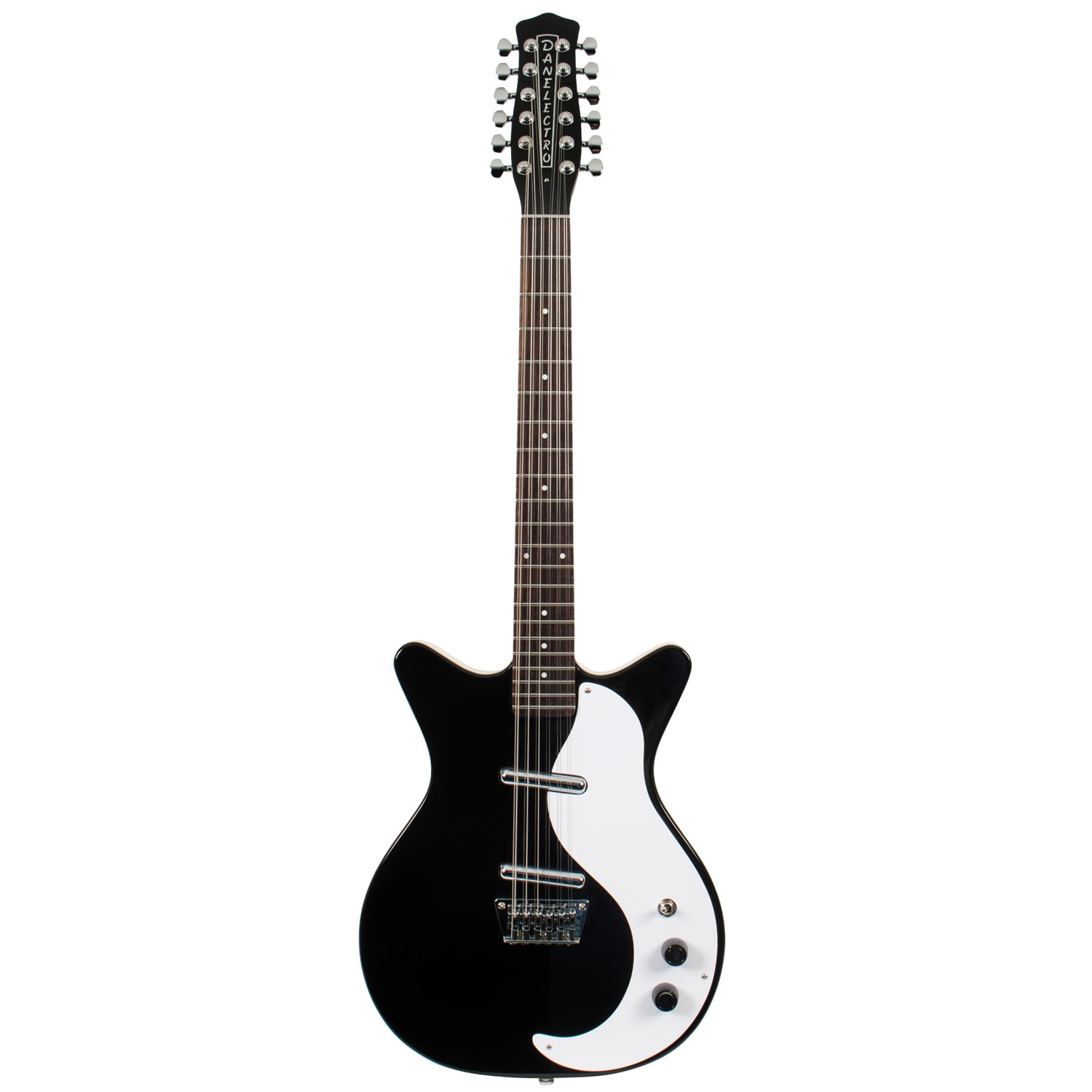 Danelectro DC59 Black 12-snarige elektrische gitaar