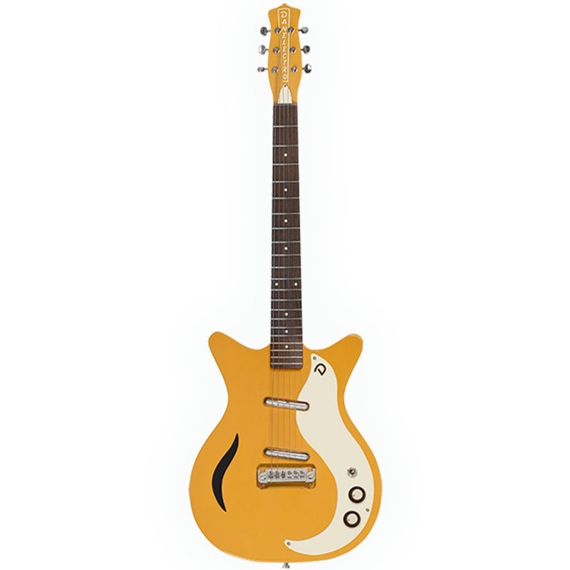 Danelectro '59M Spruce F-hole Buttercup elektrische gitaar