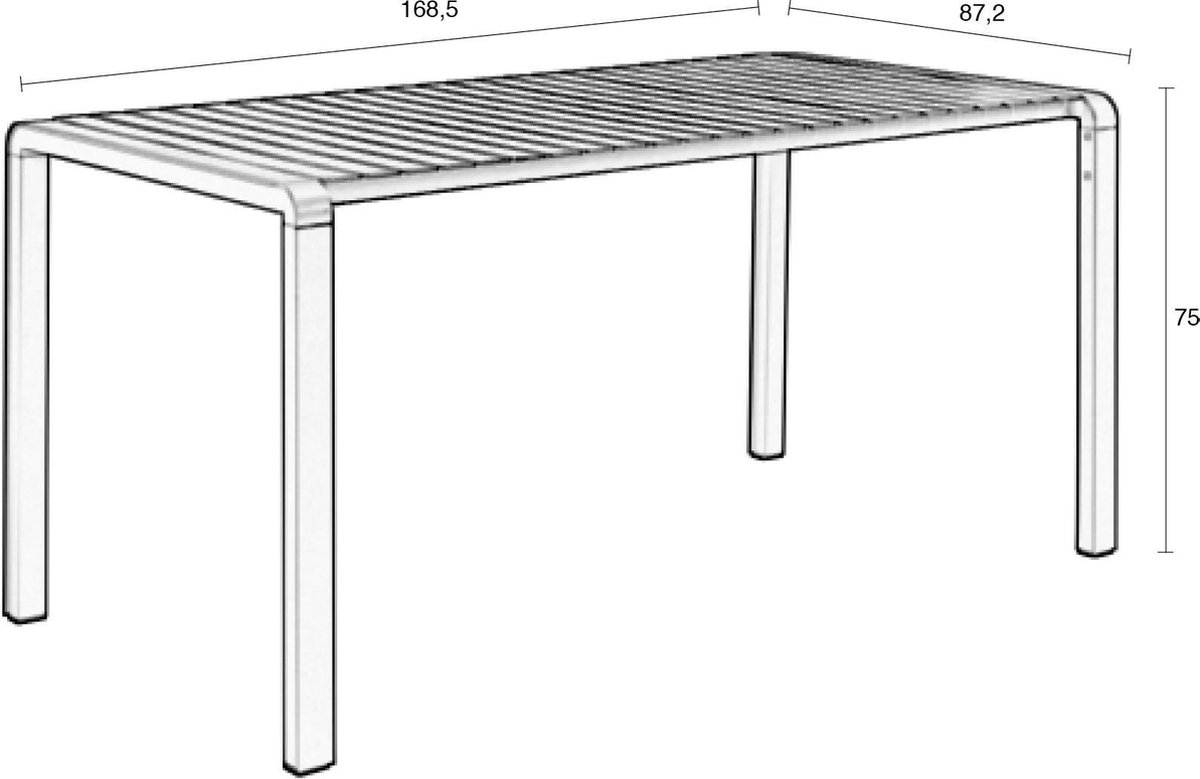Zuiver Vondel Tuintafel - Groen