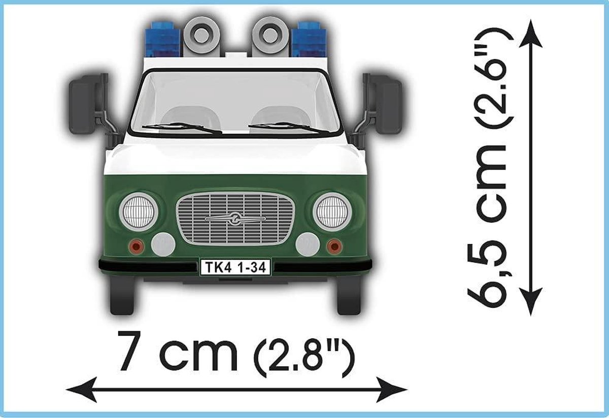 Cobi modelbouwset junior Barkas B1000 Politiewagen 157 delig