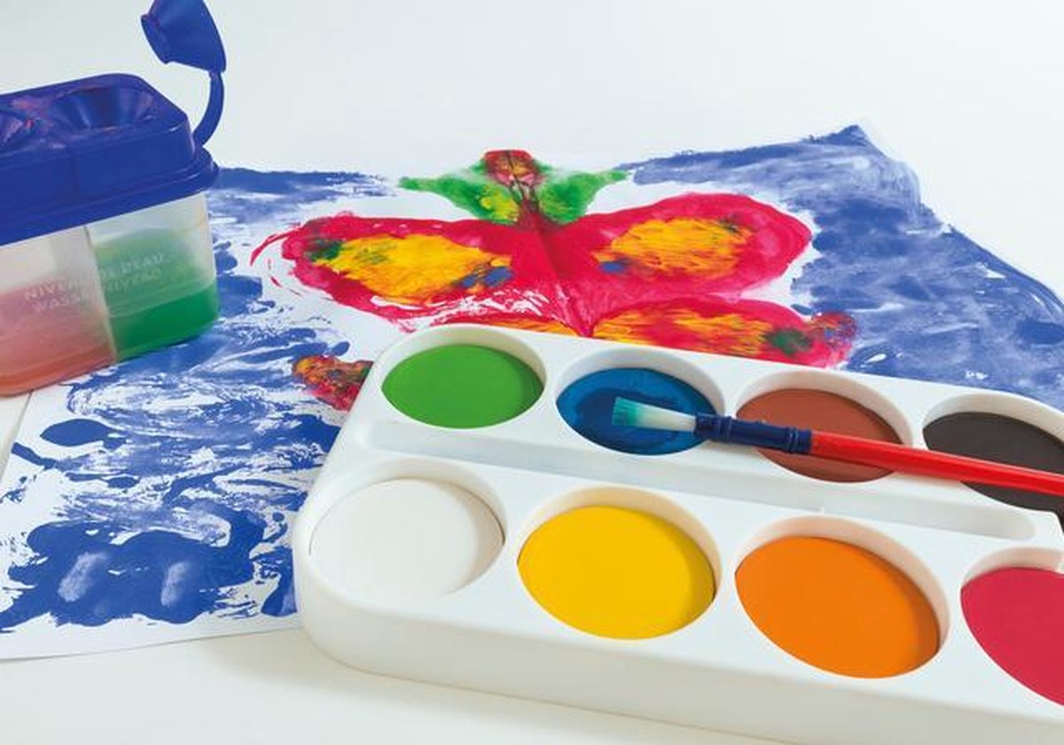 Eberhard Faber waterbak antilek junior blauw/transparant