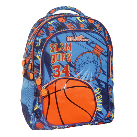 Must rugzak slam dunk jongens 25 L polyester - Blauw