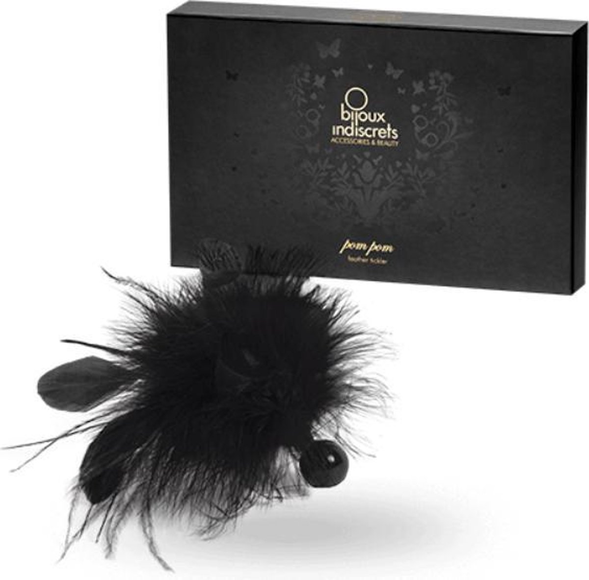 Bijoux Indiscrets Pom-Pom Feather Tickler - Zwart