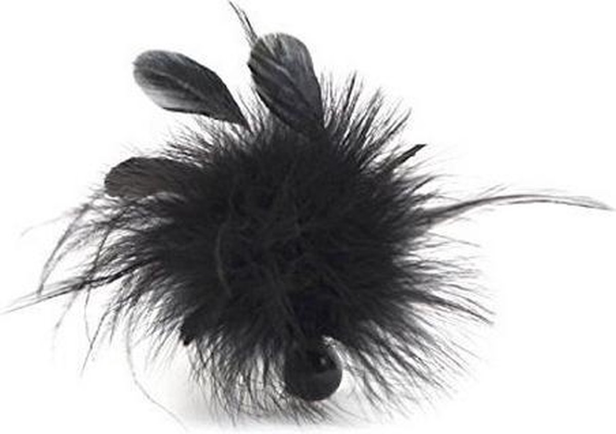 Bijoux Indiscrets Pom-Pom Feather Tickler - Zwart