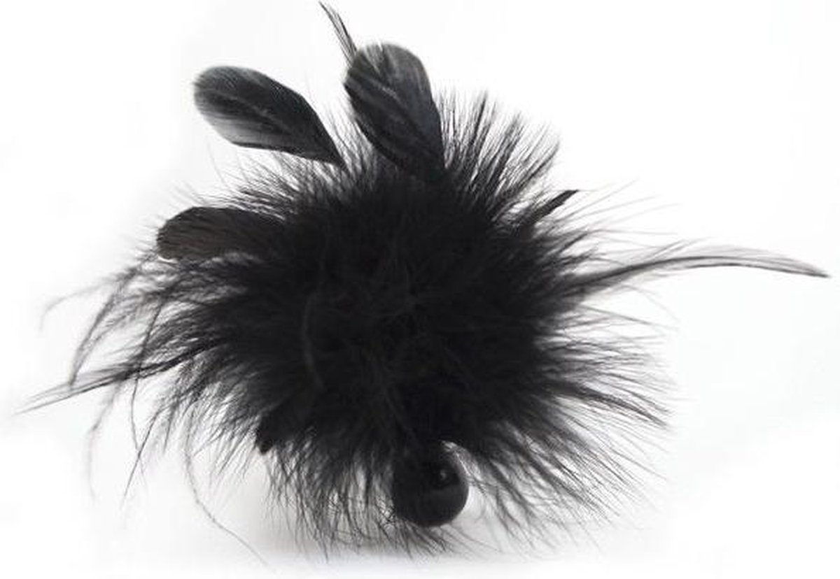 Bijoux Indiscrets Pom-Pom Feather Tickler - Zwart