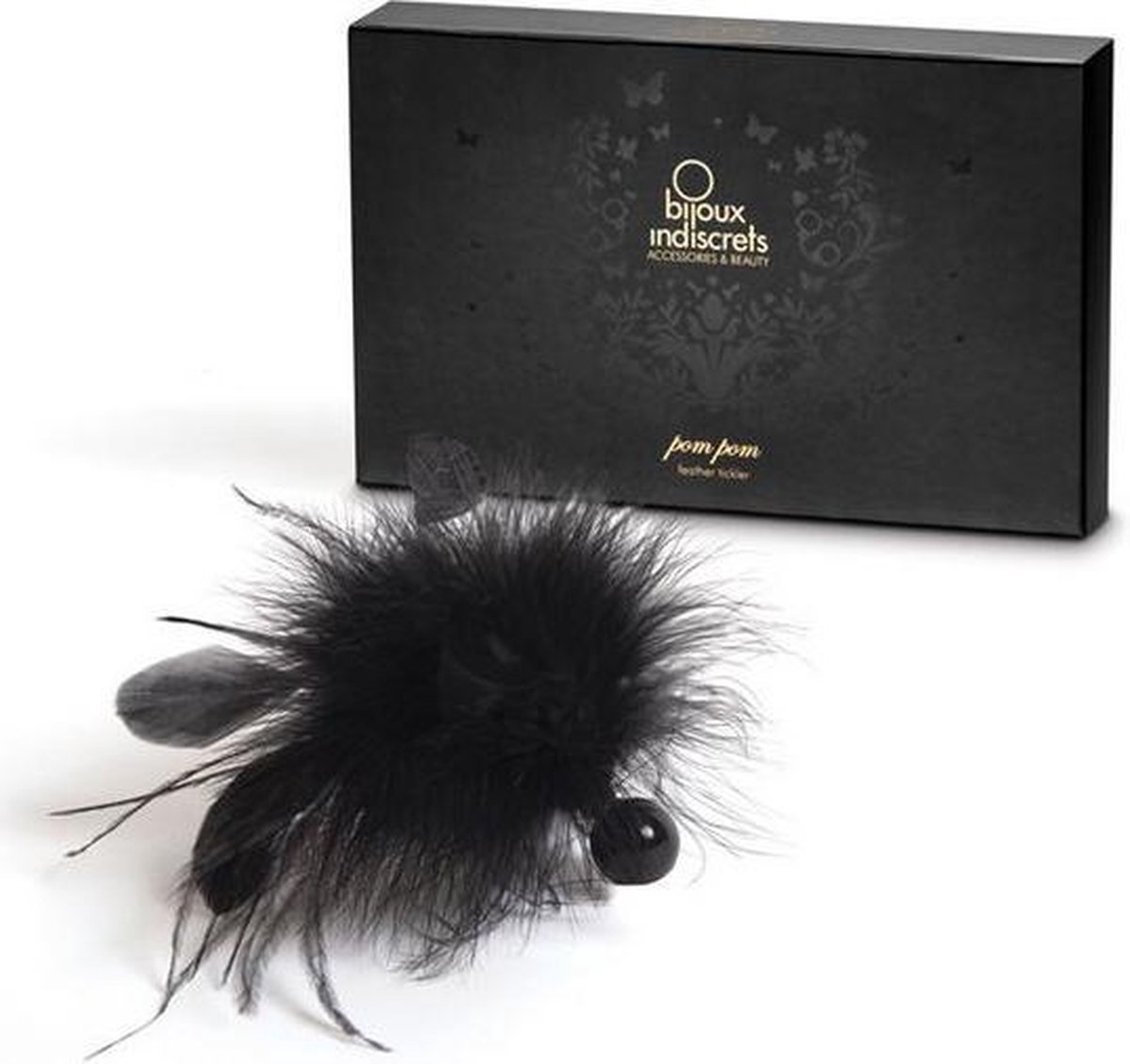 Bijoux Indiscrets Pom-Pom Feather Tickler - Zwart