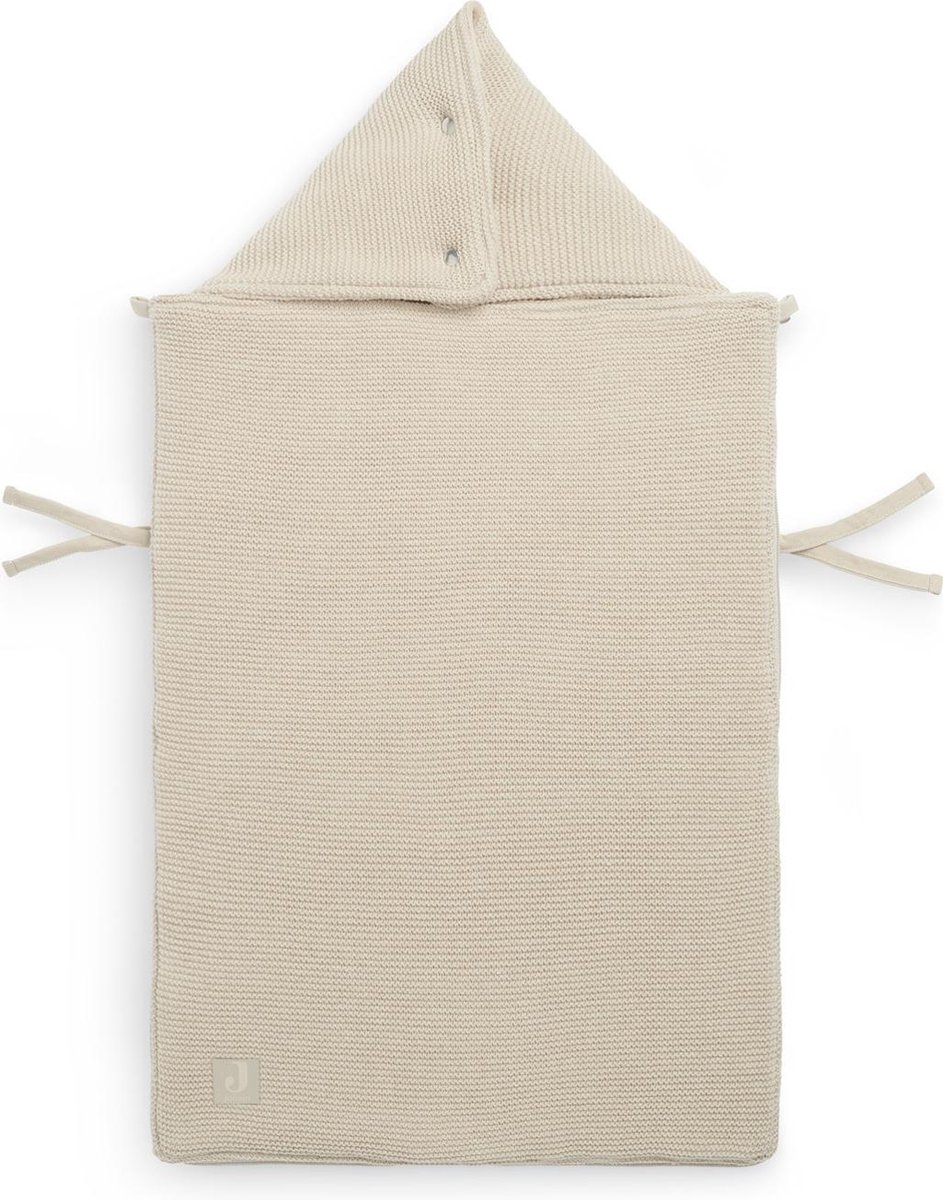 Jollein Voetenzak Autostoel Basic Knit Nougat