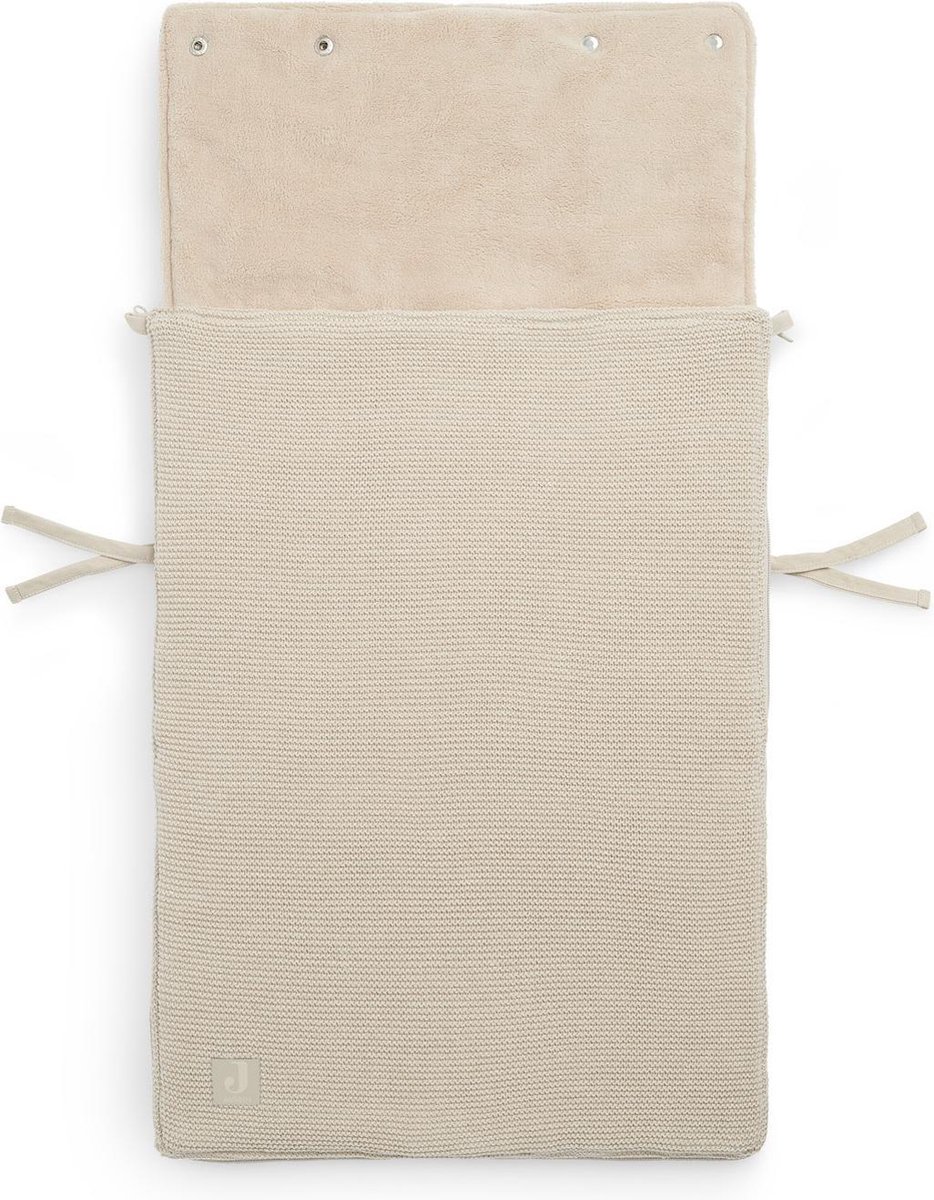 Jollein Voetenzak Autostoel Basic Knit Nougat