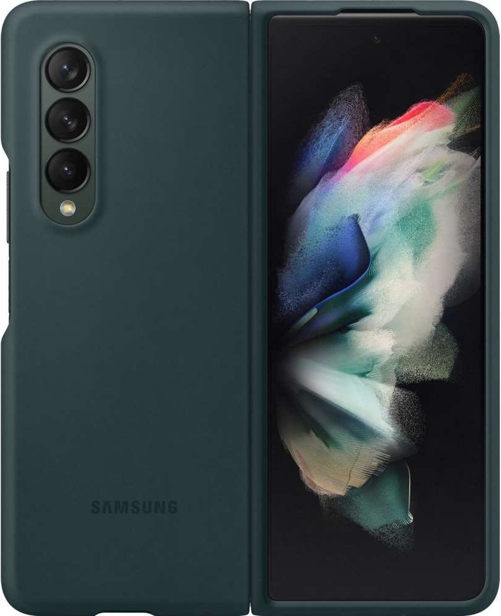 Samsung Galaxy Z Fold 3 Siliconen Back Cover - Verde