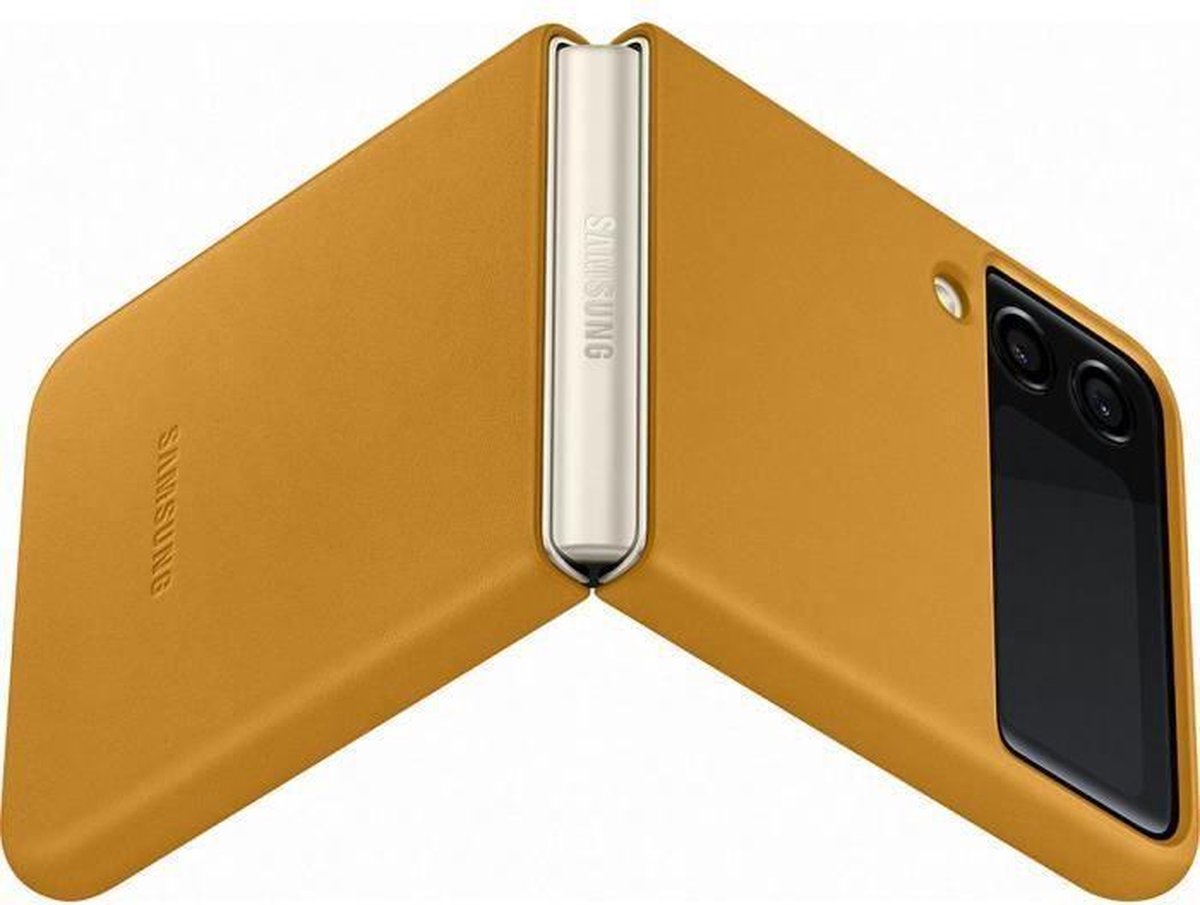 Samsung Galaxy Z Flip 3 Back Cover Leer - Amarillo