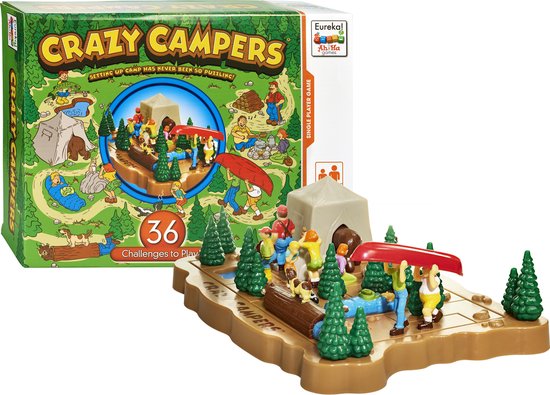 Eureka Ah!ha Games Puzzelspel Crazy Campers - Groen