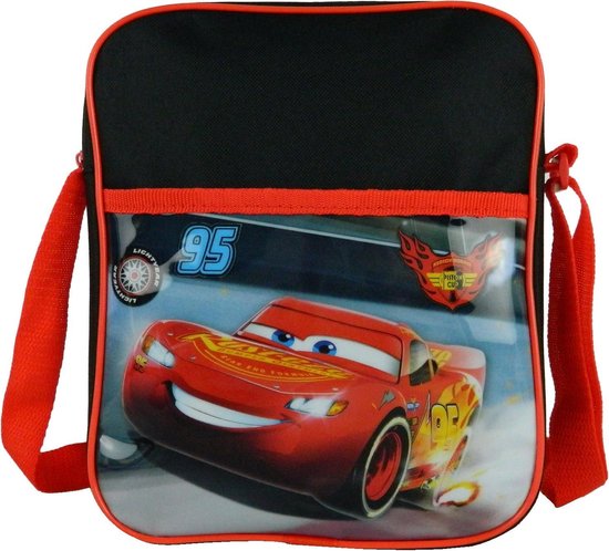 Disney Schoudertas Cars 24 X 20 X 4 Cm/zwart - Rood