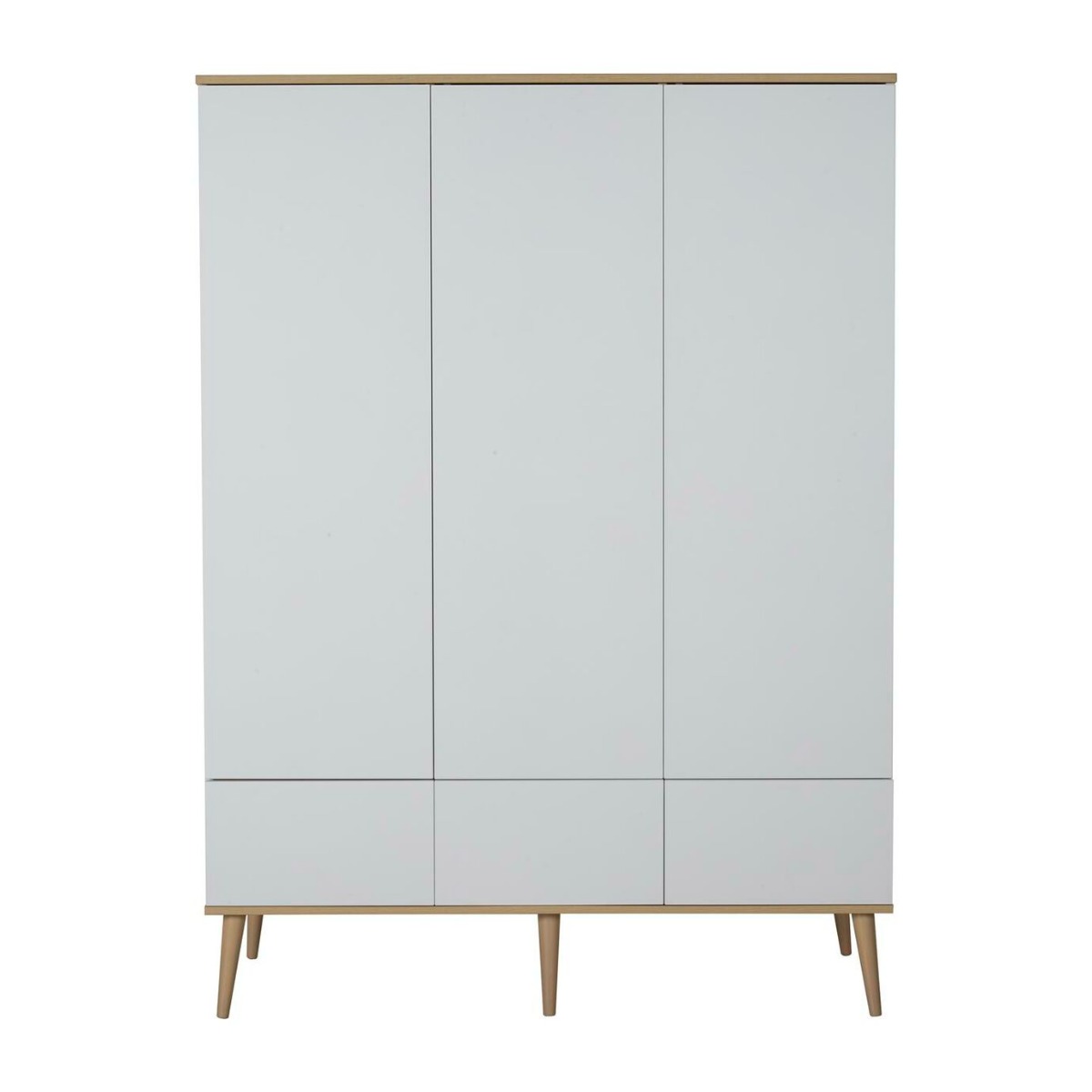 Quax Kast Flow White &amp; Oak 3-deurs