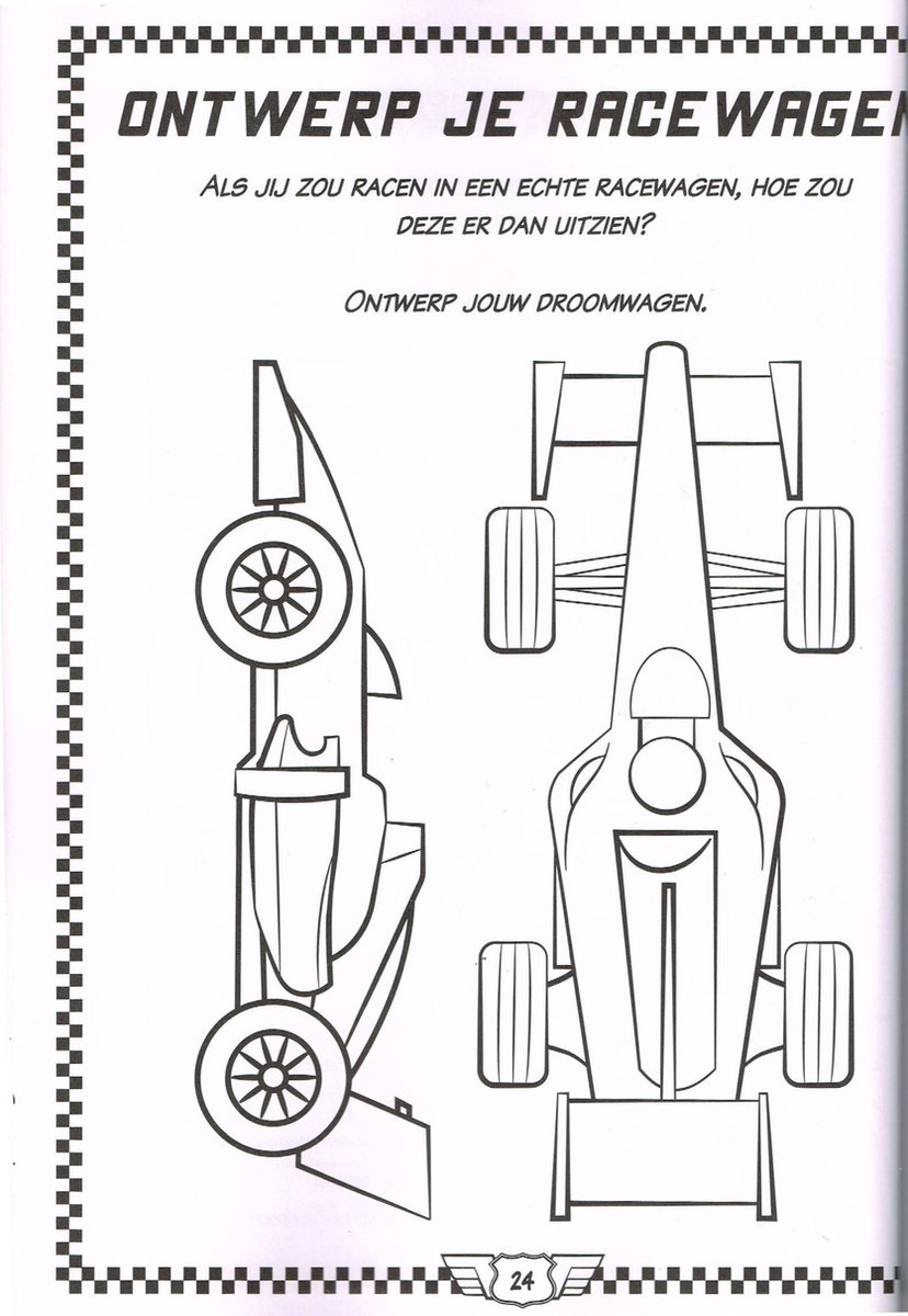 Rebo Productions stickerboek Racewagens junior papier 25 delig