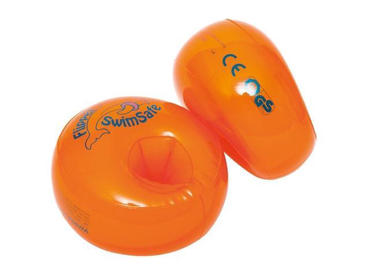 Flipper SwimSafe zwembandjes junior 1 6 jaar 2 stuks - Oranje