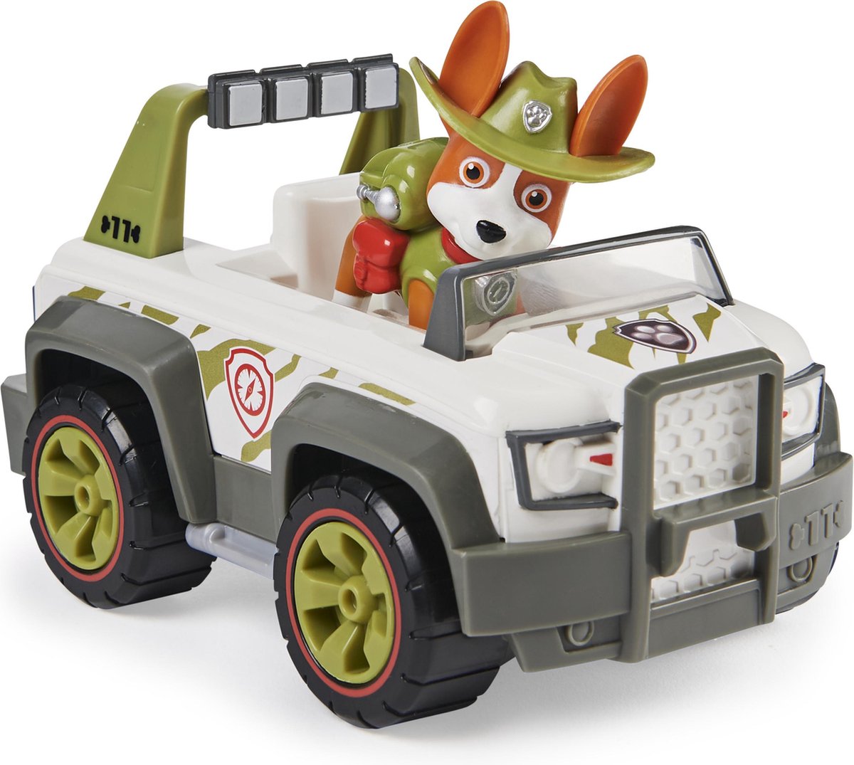 Spinmaster Nickelodeon speelgoedauto Paw Patrol Tracker beige 2 delig