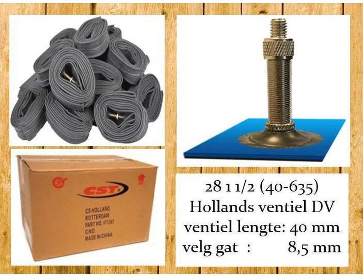 CST Gouden Leeuw Binnenband 28 X 1 1/2 (40-635) Dv 31 Mm - Zwart