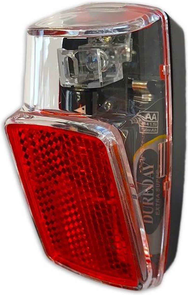 Lynx Achterlicht Led Batterijen/zwart - Rood