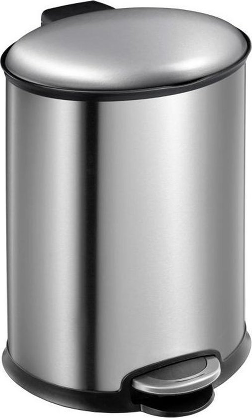 Eko - Ellipse Step Bin Mat/rvs 12l - Silver