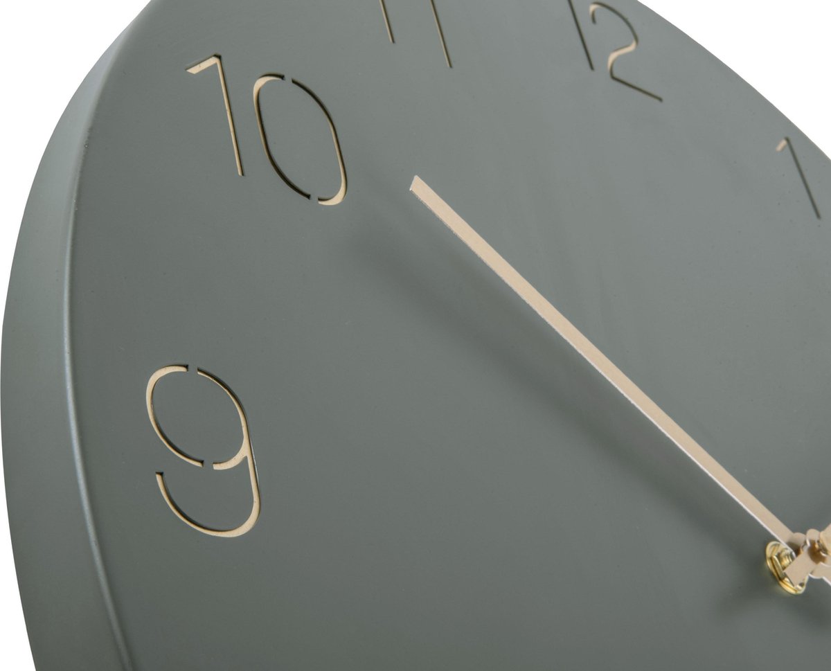 Karlsson Wandklok Charm 40 X 3,5 Cm Staal - Groen