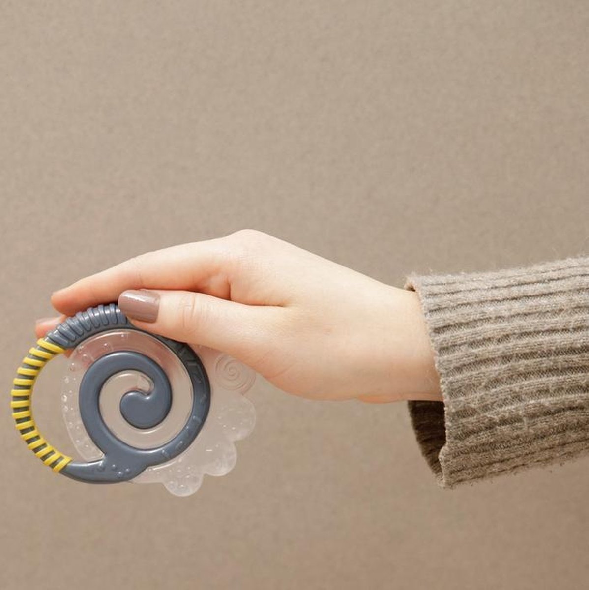 Difrax Bijtring Combi Koel Junior 3m+ Donker - Blauw