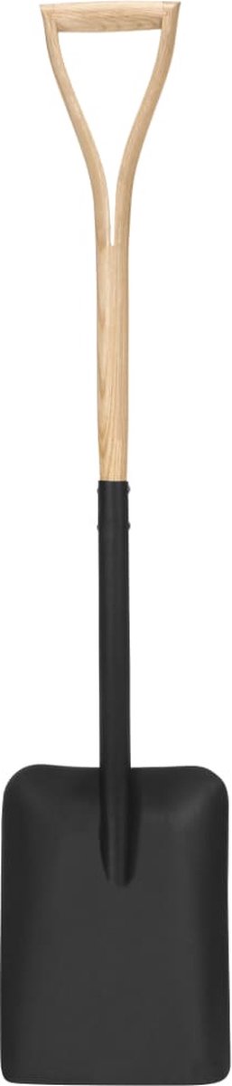 Vidaxl Spade Yd-greep Staal En Essenhout - Zwart