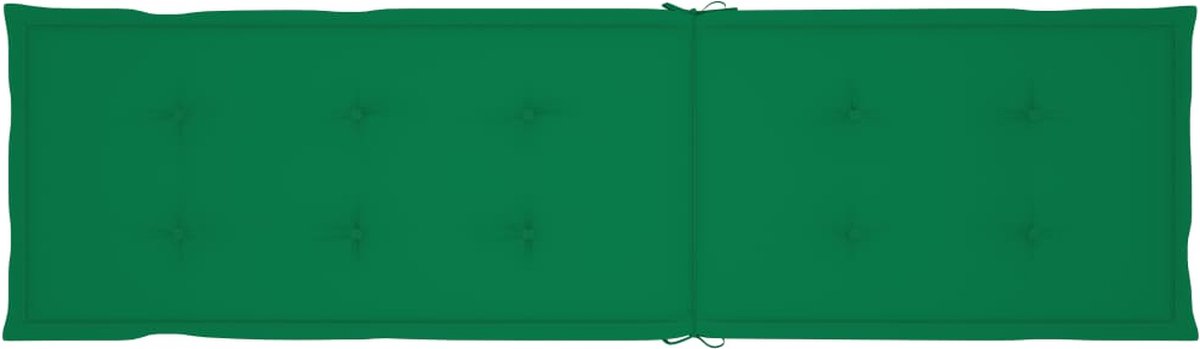 Vidaxl Terrasstoel Met Voetensteun En Kussen Massief Acaciahout - Groen