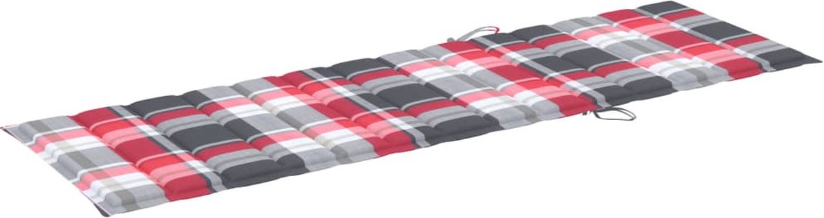 Vidaxl Ligbed Met Kussen Massief Acaciahout - Bruin