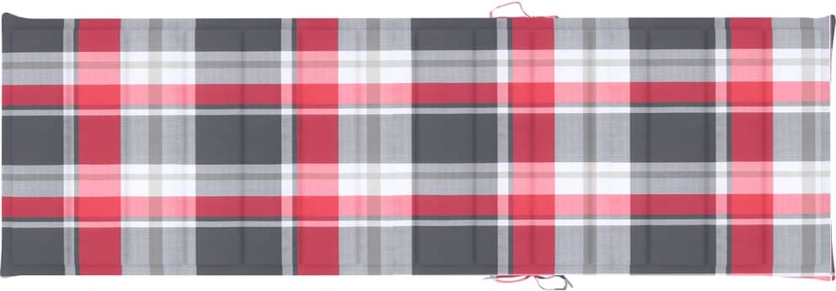 Vidaxl Ligbed Met Kussen Massief Acaciahout - Bruin