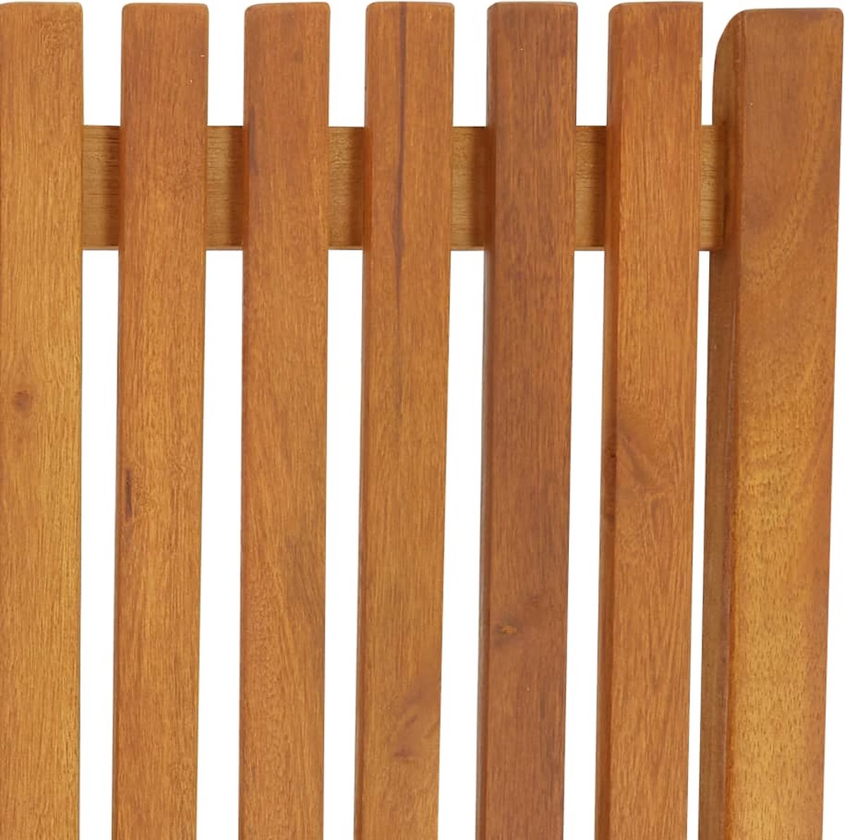 Vidaxl Ligbed Met Kussen Massief Acaciahout - Bruin