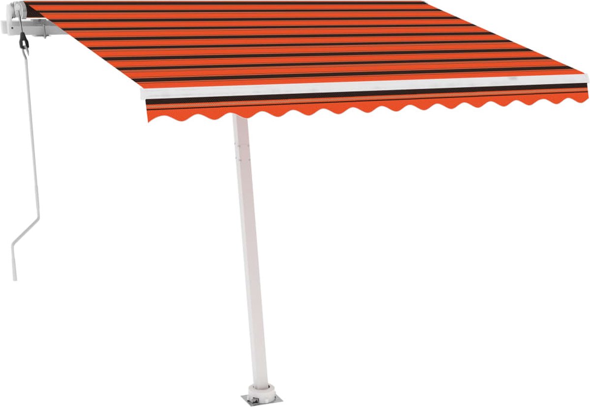 Vidaxl Luifel Vrijstaand Automatisch 300x250 Cm En - Oranje