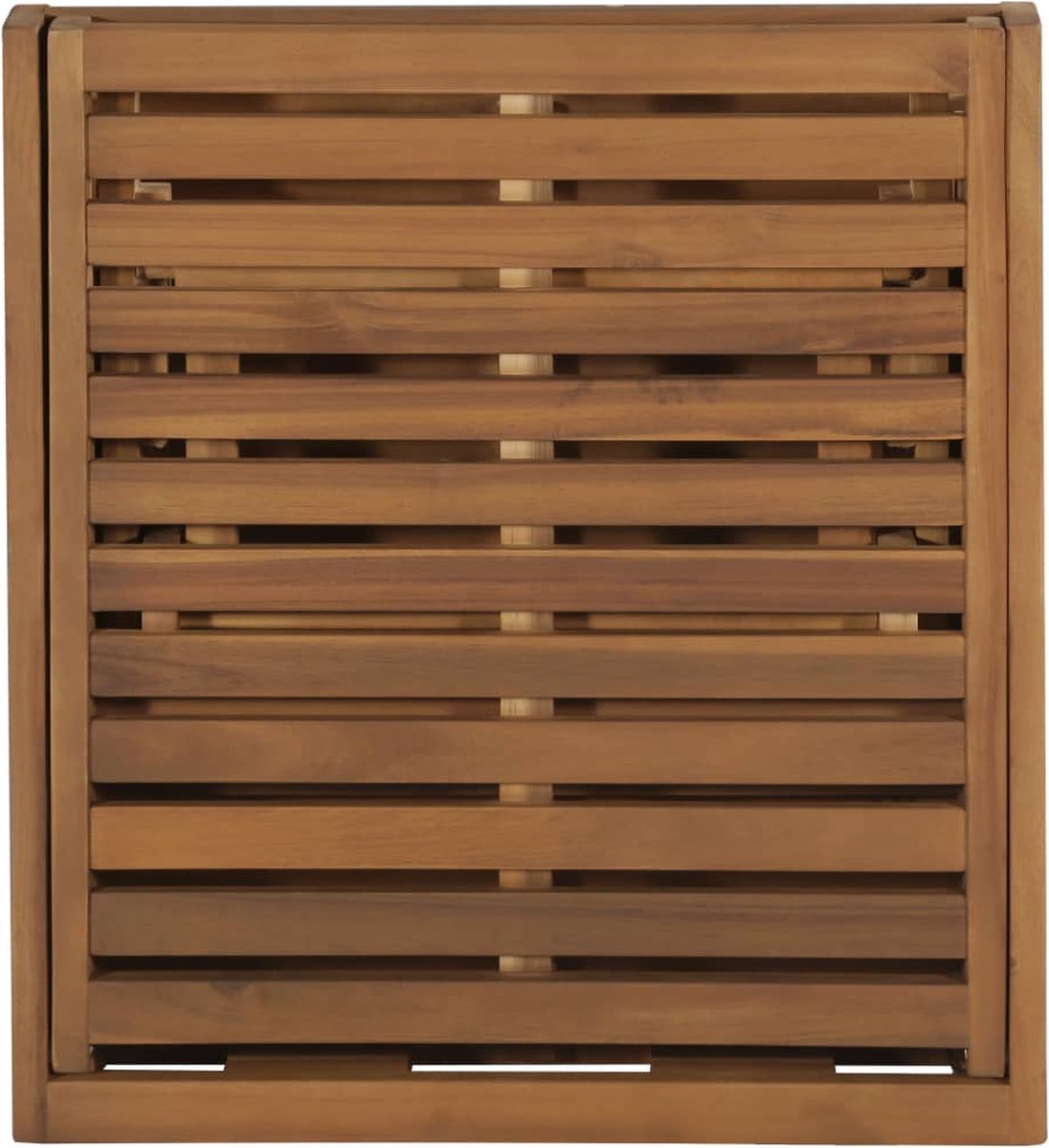 Vidaxl Ligbed Inklapbaar Met Kussen Massief Acaciahout - Bruin