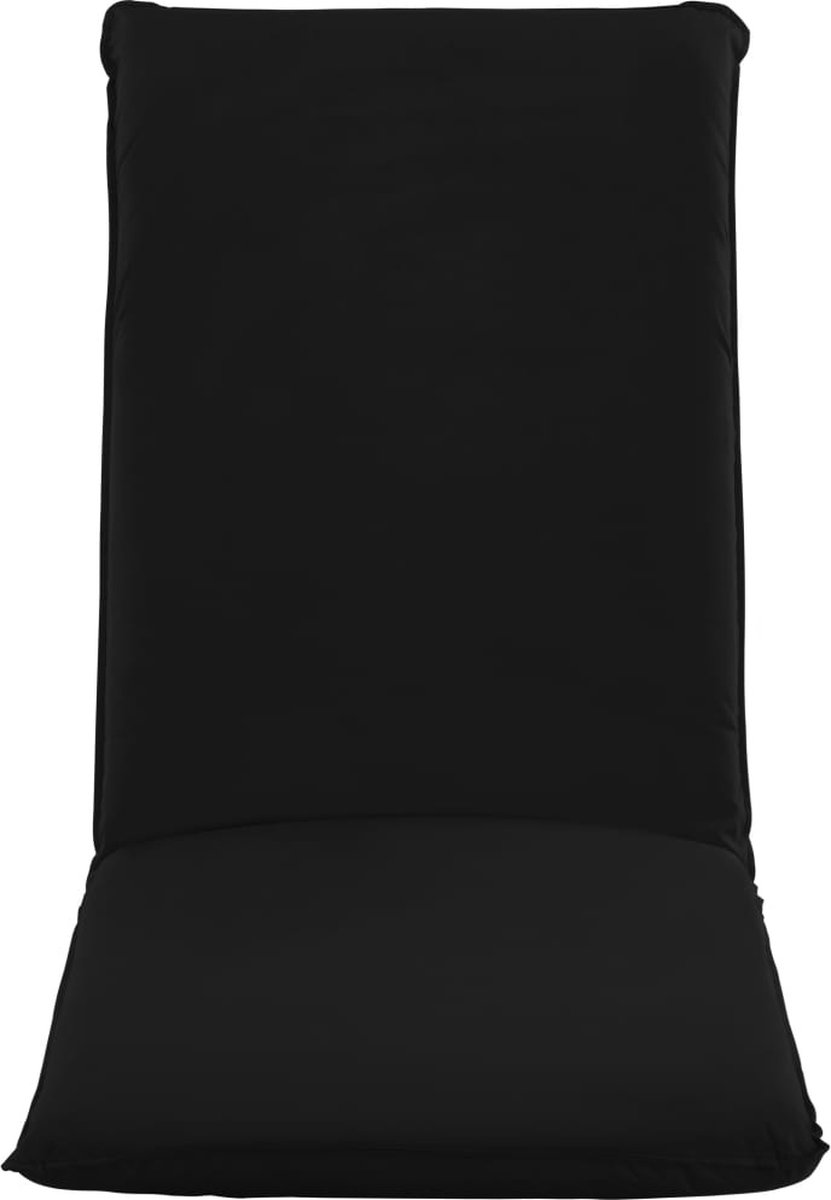 Vidaxl Ligstoel Inklapbaar Oxford Stof - Zwart