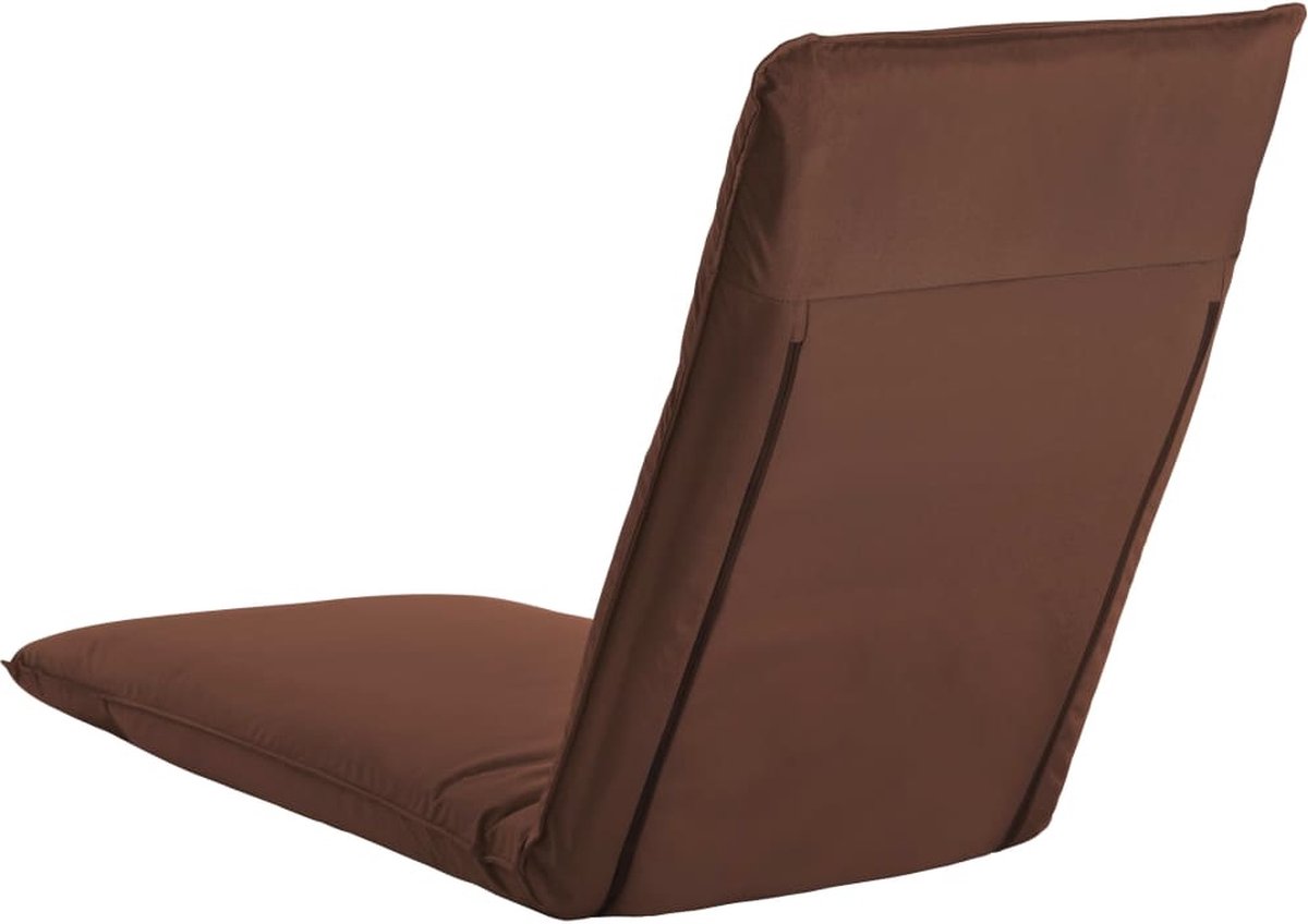 Vidaxl Ligstoel Inklapbaar Oxford Stof - Bruin