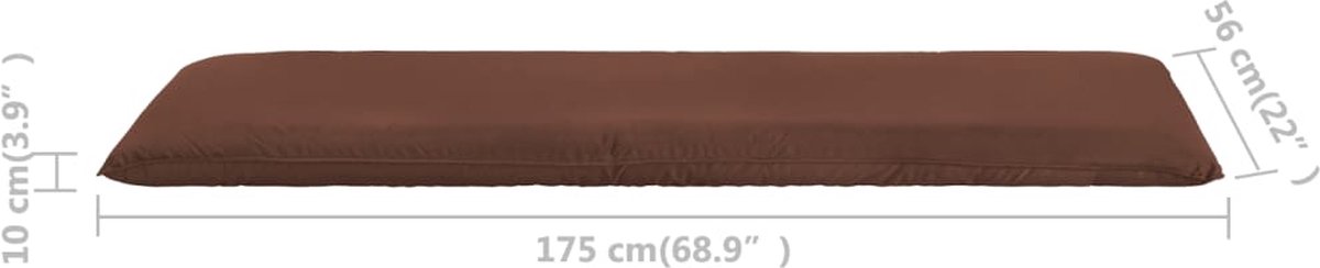 Vidaxl Ligstoel Inklapbaar Oxford Stof - Bruin