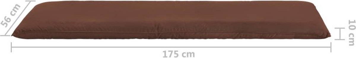 Vidaxl Ligstoel Inklapbaar Oxford Stof - Bruin