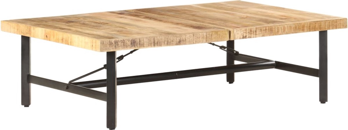 Vidaxl Salontafel 142x90x42 Cm Massief Mangohout - Bruin