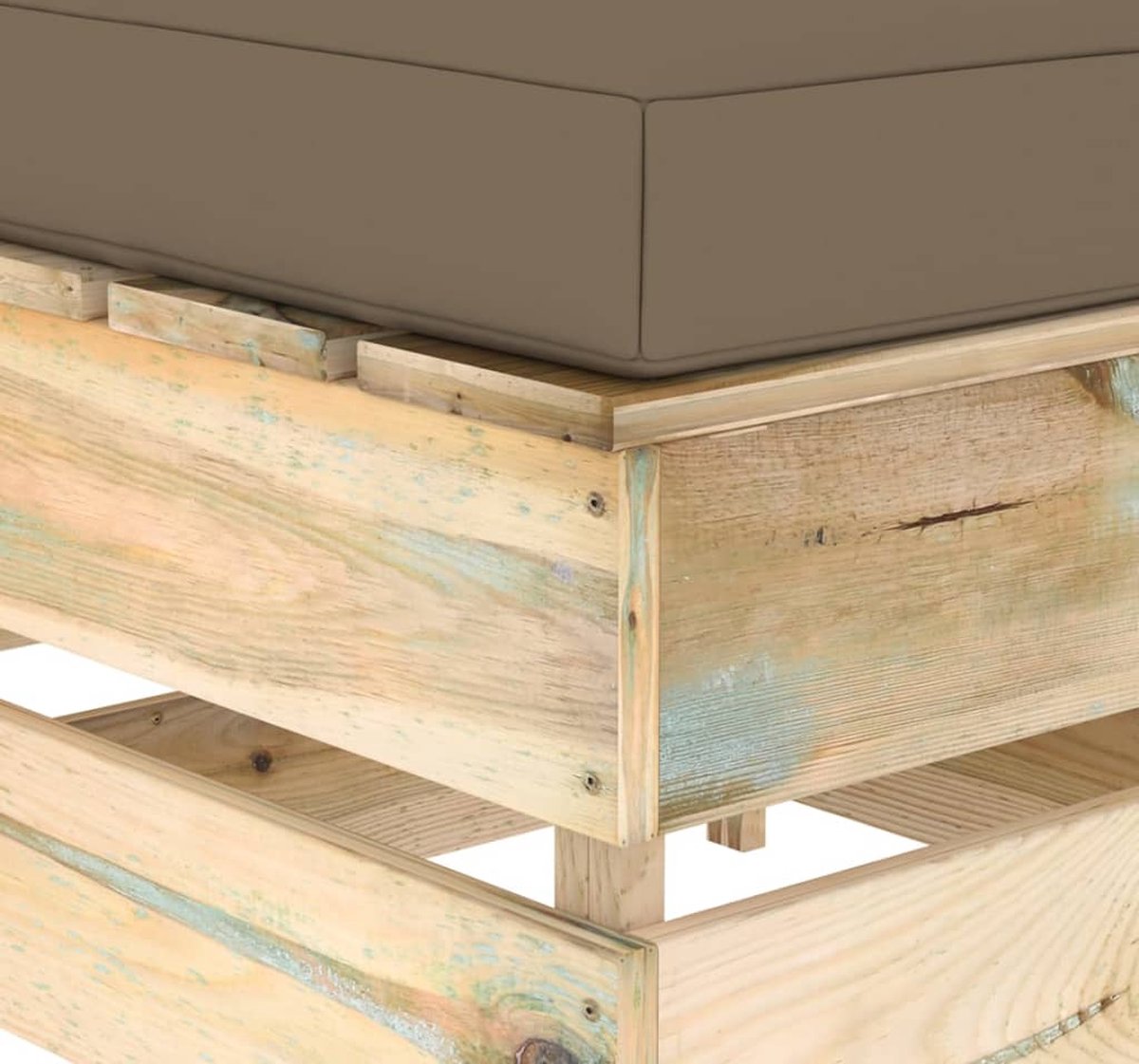 Vidaxl 5-delige Loungeset Met Kussens Geïmpregneerd Hout - Bruin