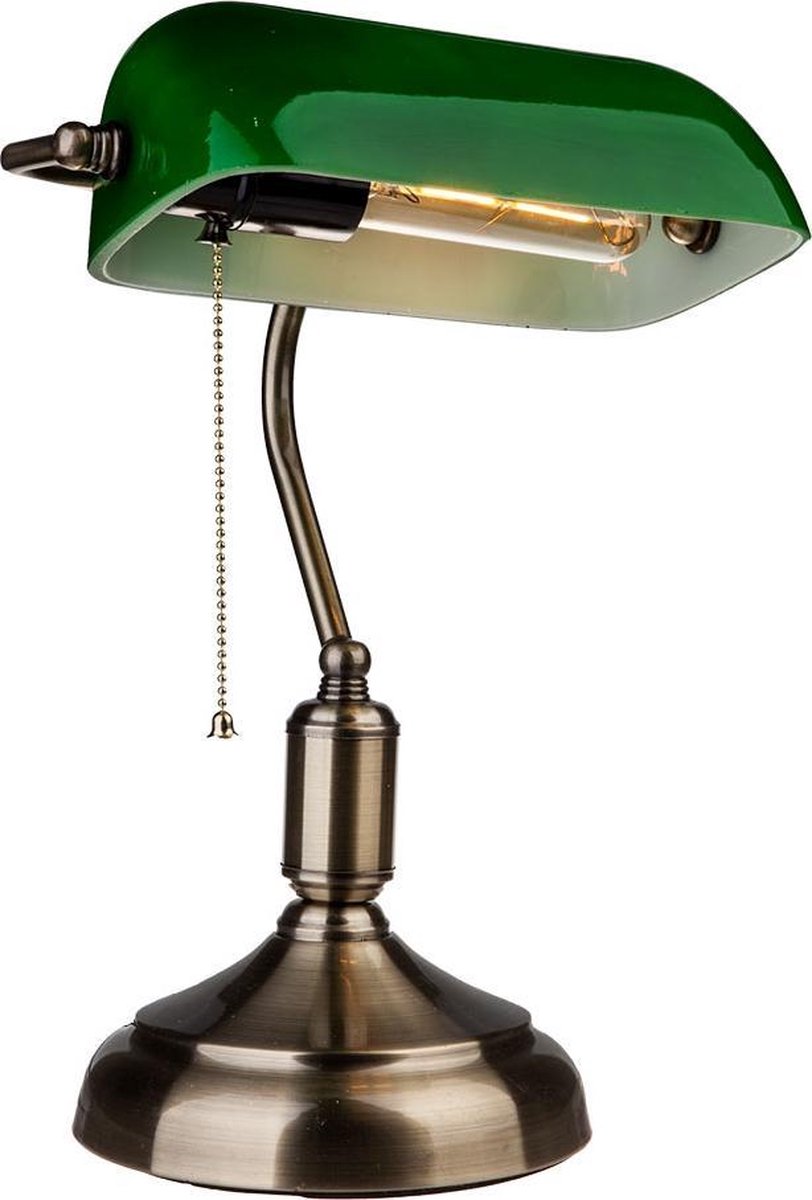 V-tac Vt-7151 Bankierslamp Glas - Notarislamp - E27 - Verde