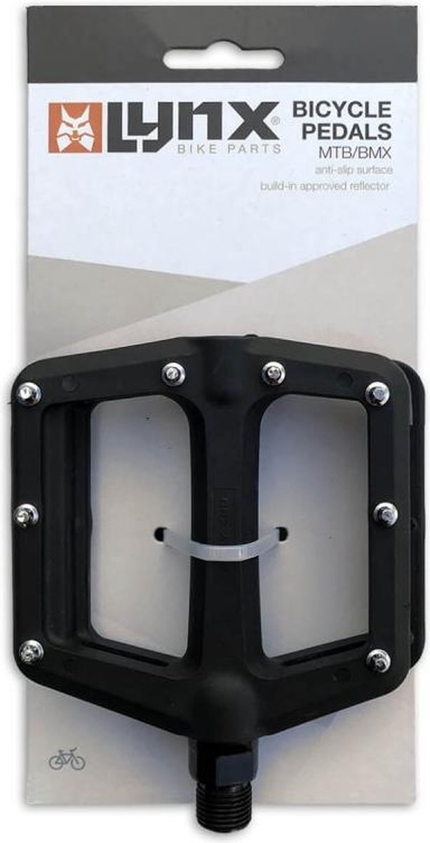 Lynx Platformpedalen Bmx 110 Mm 9/16 Inch - Zwart