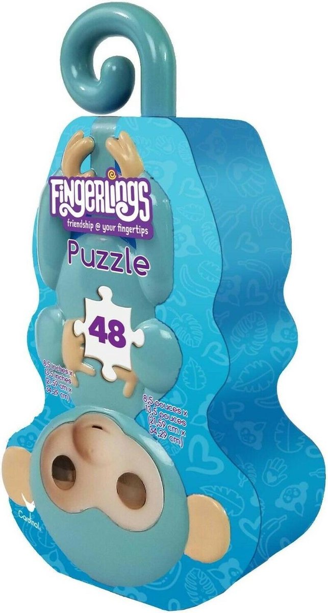 Fingerlings Puzzle In Shaped Tin Face Lenticular 48 Stukjes