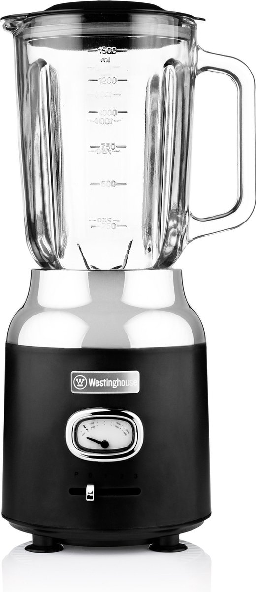 Westinghouse Retro Blender - Smoothie Maker - - Zwart