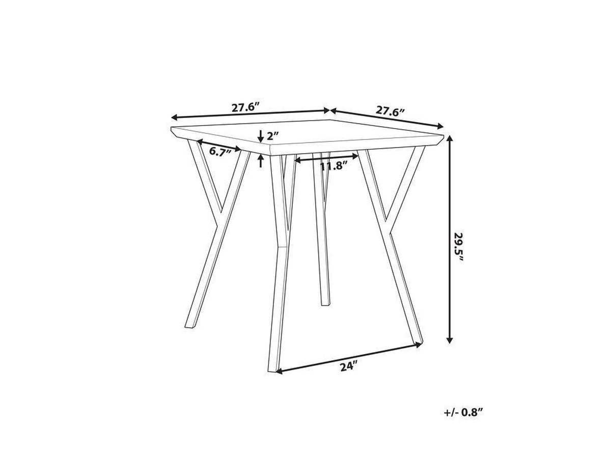Beliani Bravo - Eettafel-lichte Houtkleur-mdf - Bruin