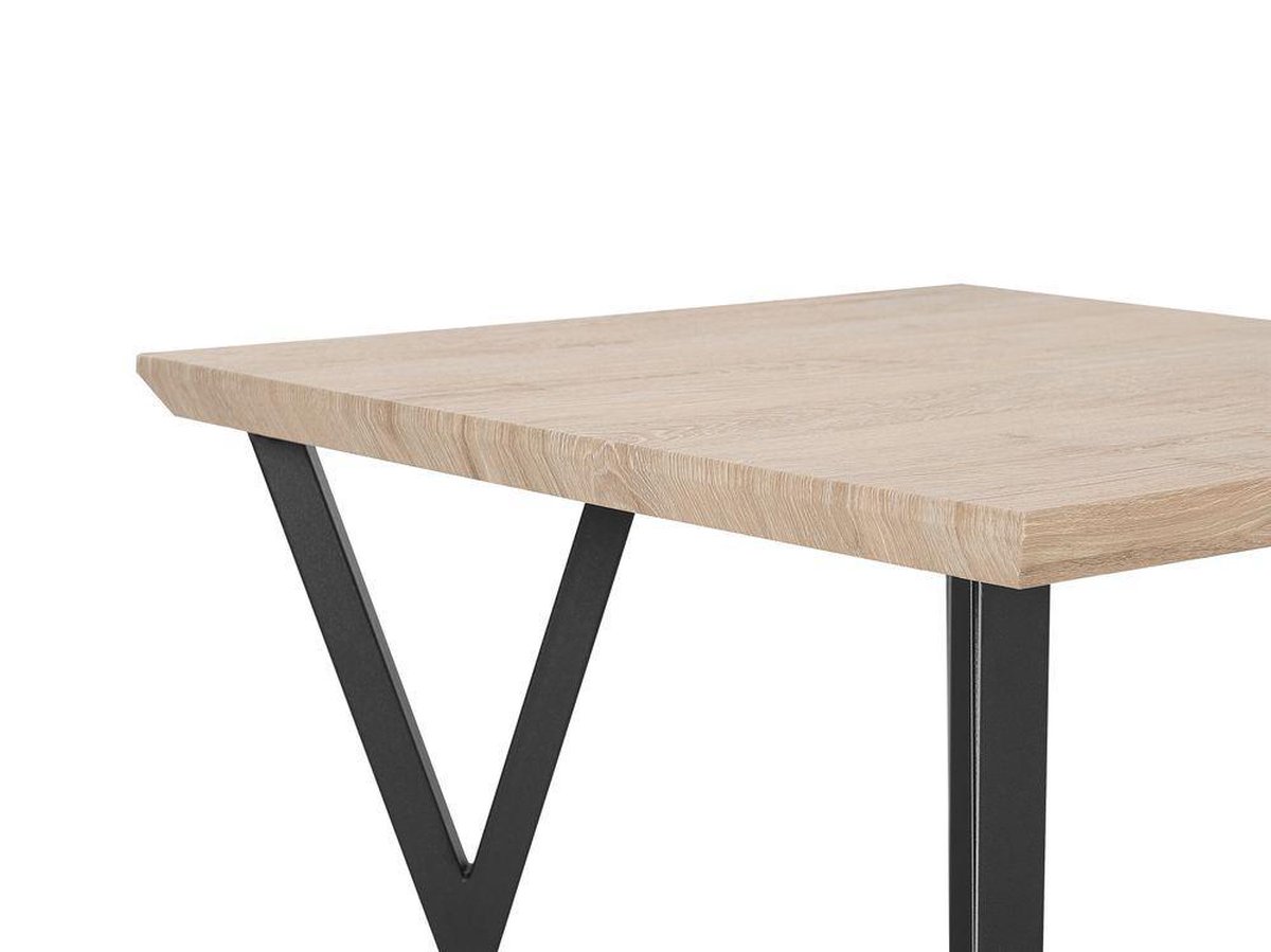 Beliani Bravo - Eettafel-lichte Houtkleur-mdf - Bruin