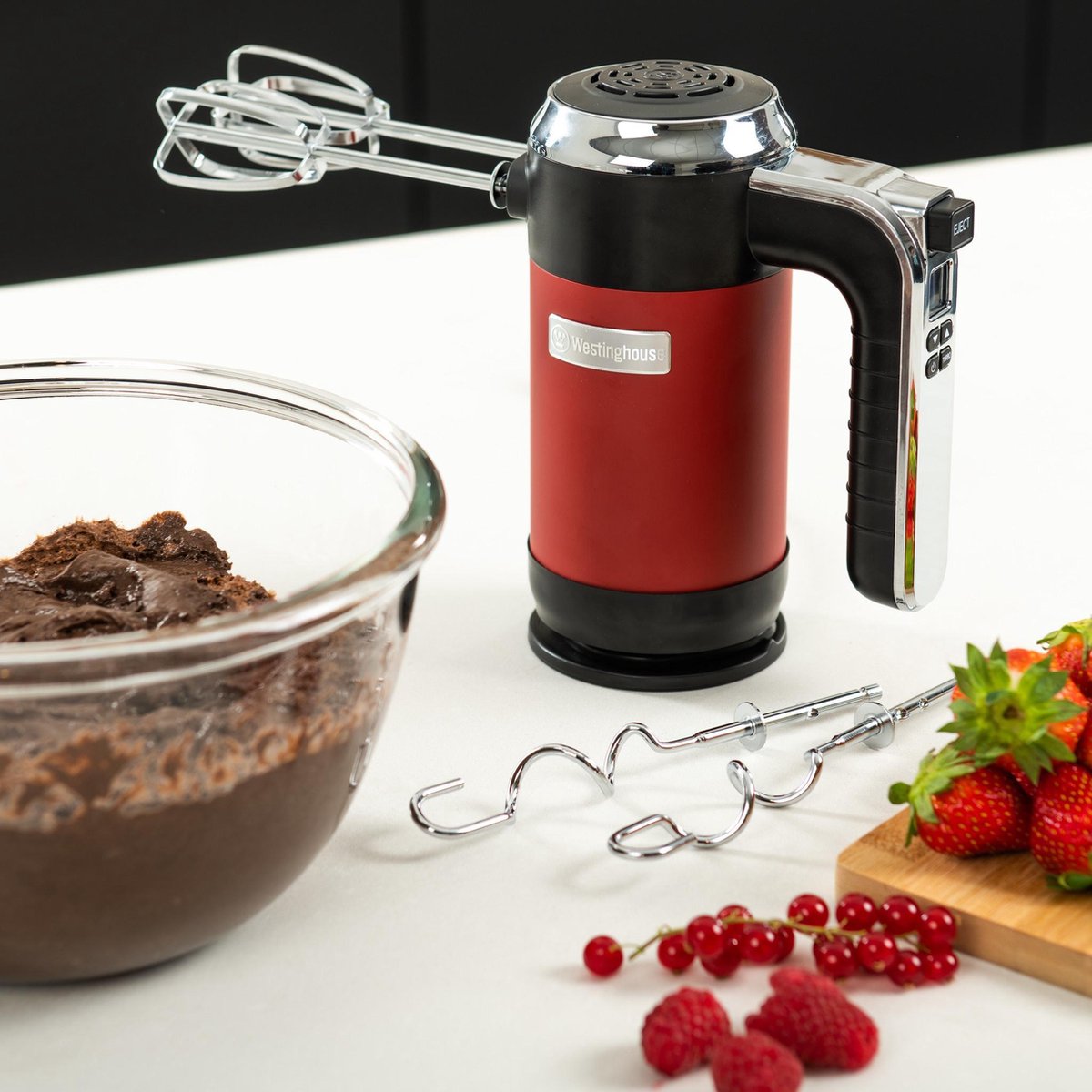 Westinghouse Retro Handmixer - - Rood