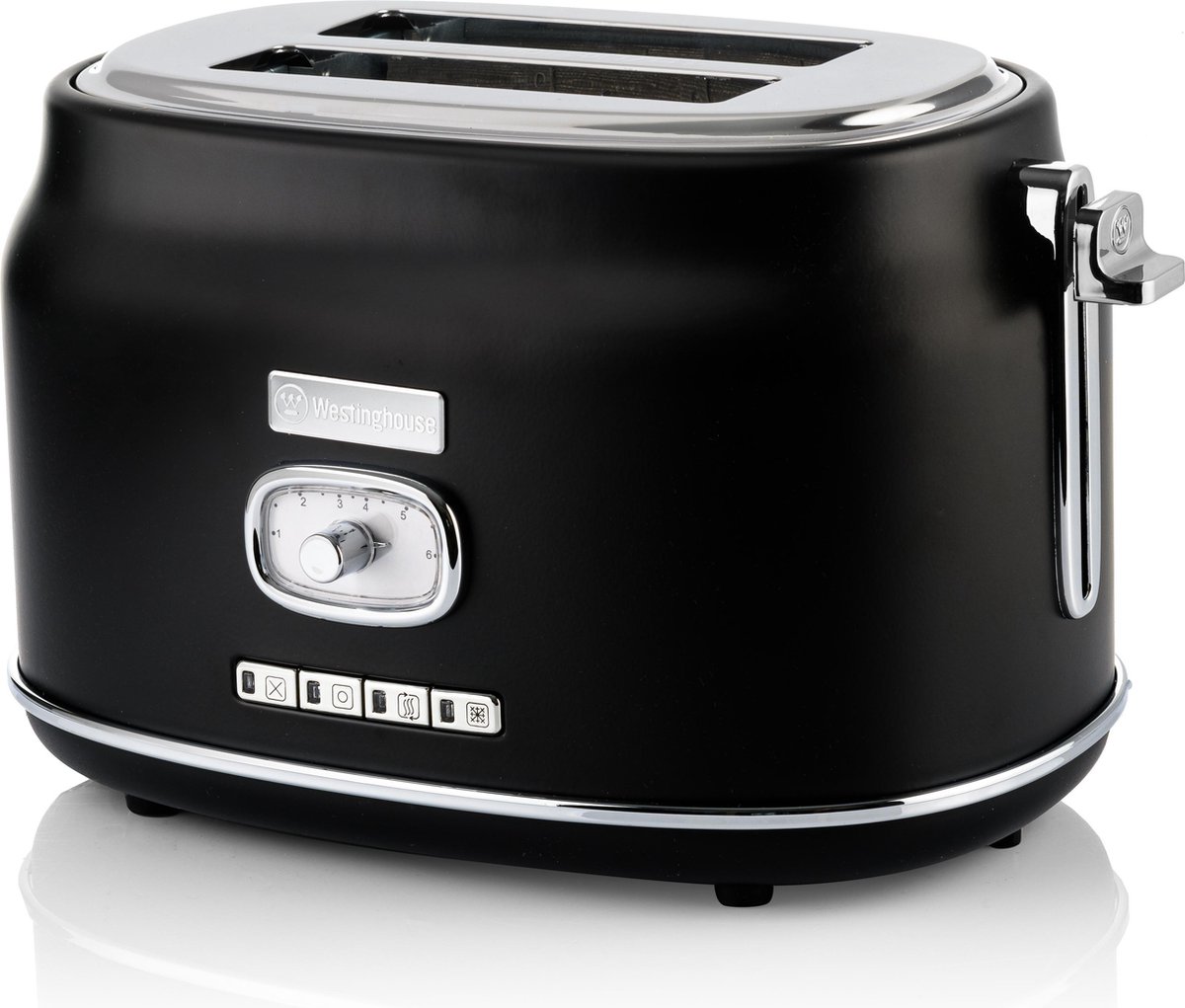 Westinghouse Retro Broodrooster - 2 Slice Toaster - - Zwart