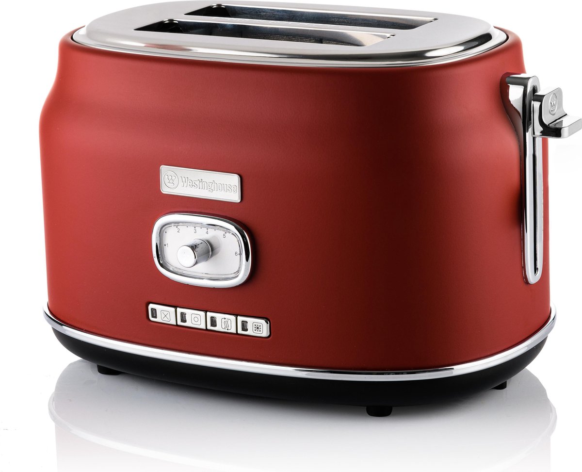 Westinghouse Retro Brooster - 2 Slice Toaster - - Rood