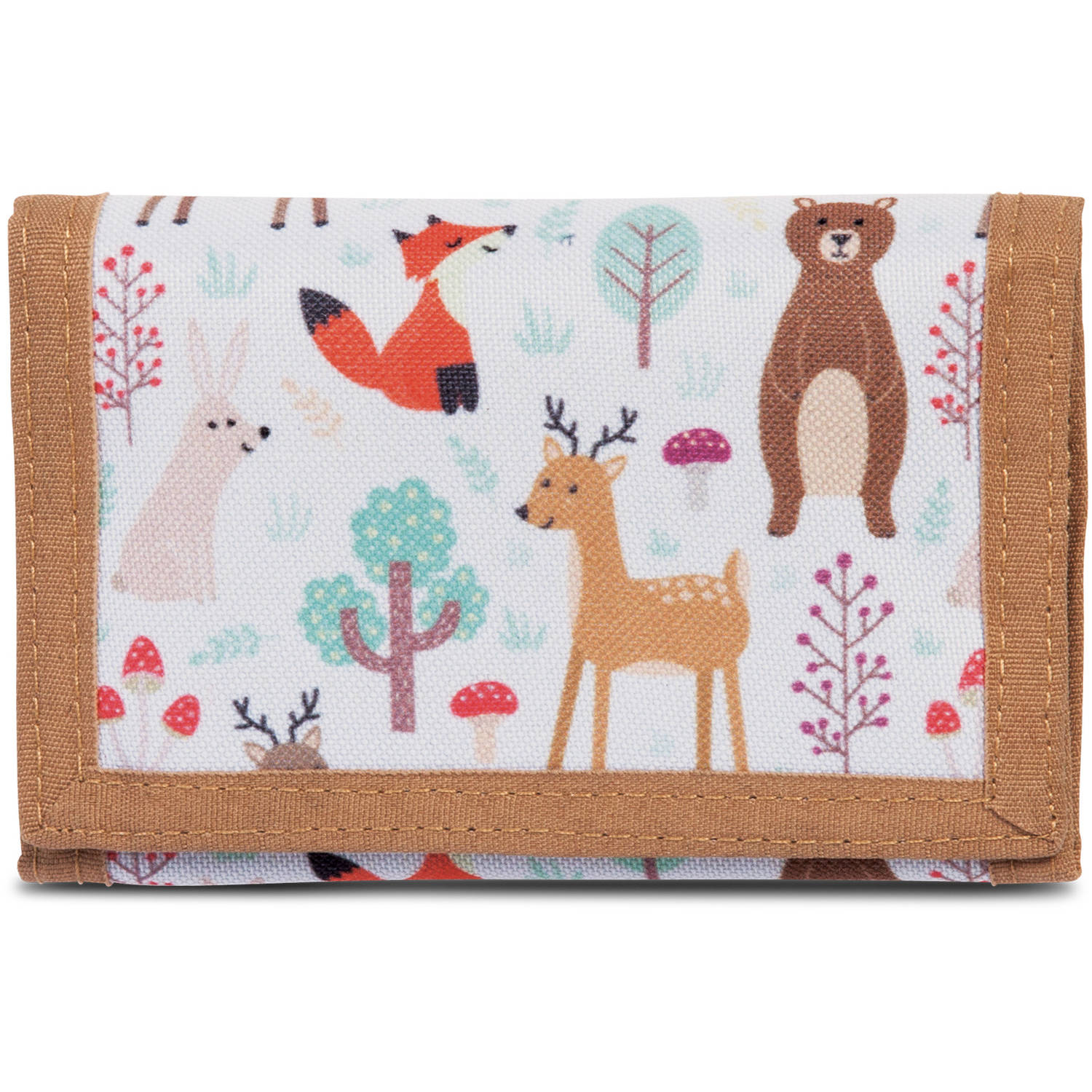 Bestway Portemonnee Dieren Van Het Bos - 14 X 9 Cm - Polyester