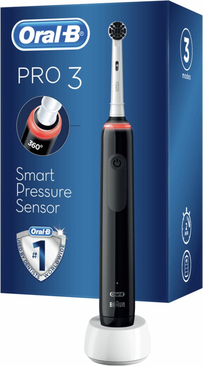 Braun Oral-b Elektrische Tandenborstel Pro 3 3000 Black Sensi - - Zwart